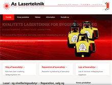 Tablet Screenshot of laserteknik.dk